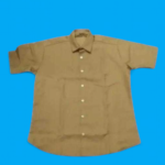 KHAKI SHIRT . Half sleeve yellow