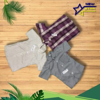 Kid’s Shirt_ 3..Pieces __Size- 30.. Age_07 to 09